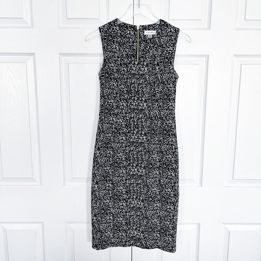 Calvin Klein Snow Leopard Sheath Dress